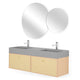 HEXIS Set mobilier baie, mască lavoar, lavoar, 2 oglinzi