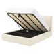 MAYVILLE Pat tapițat, 160x200cm, somieră rabatabilă și ladă depozitare incluse