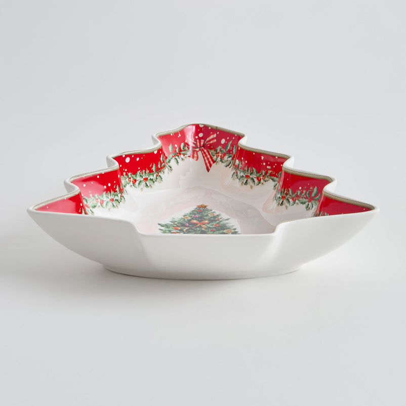 MAGIC CHRISTMAS Platou servire, porțelan, L.27cm