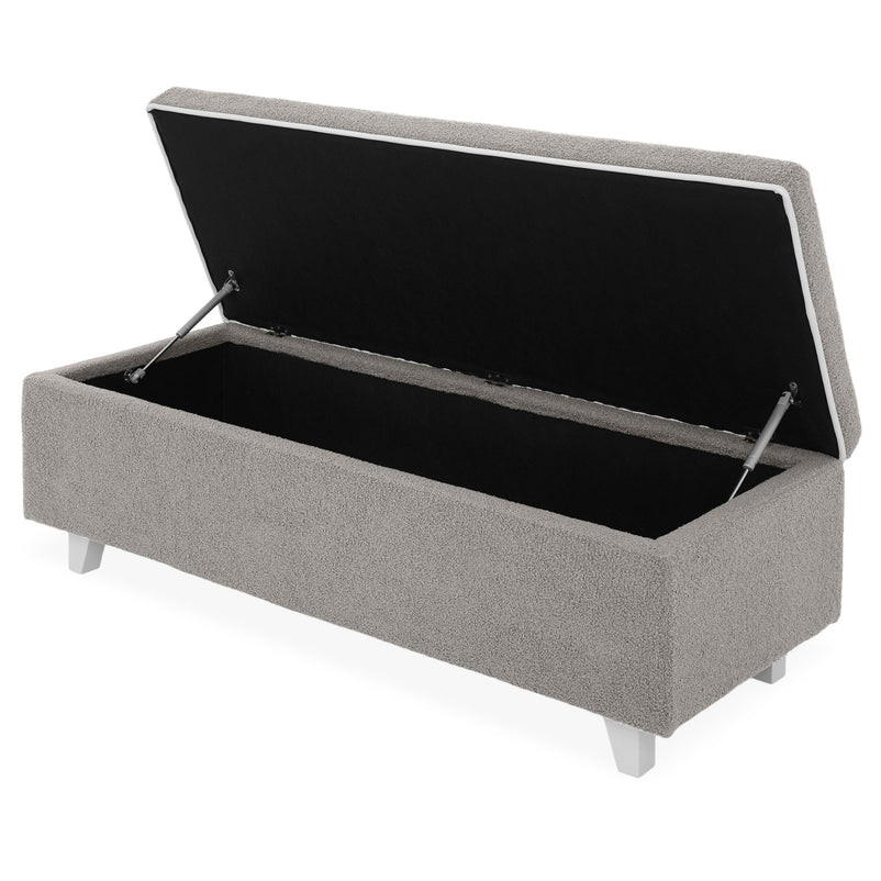 KOLLE Banchetă, ladă depozitare inclusă, stofă