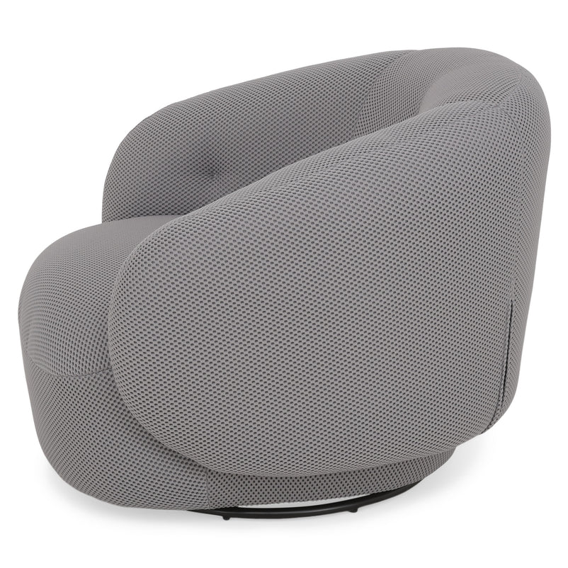 BARTOW Fotoliu rotativ, stofă