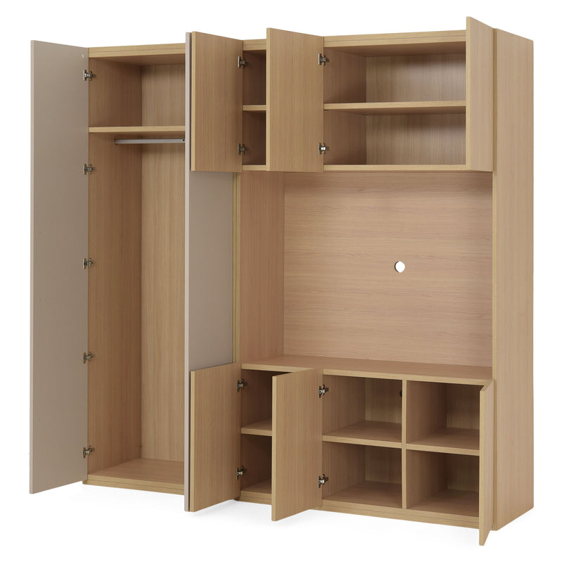 COMPACT Dressing 8 uși, spațiu TV