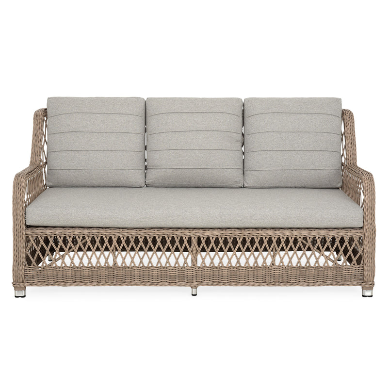 COSETTE Set mobilier terasă/grădină, 2 fotolii, 2 taburete, canapea și masă