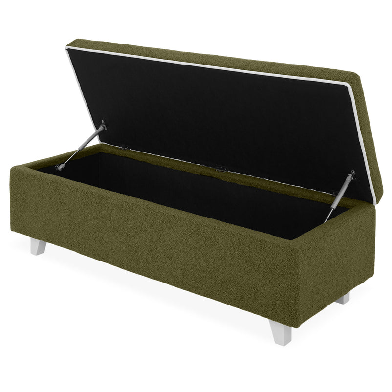 KOLLE Banchetă, ladă depozitare inclusă, stofă