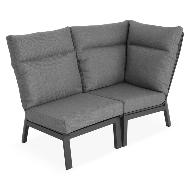 SALZBURG Set mobilier terasă/grădină, element colț și element central