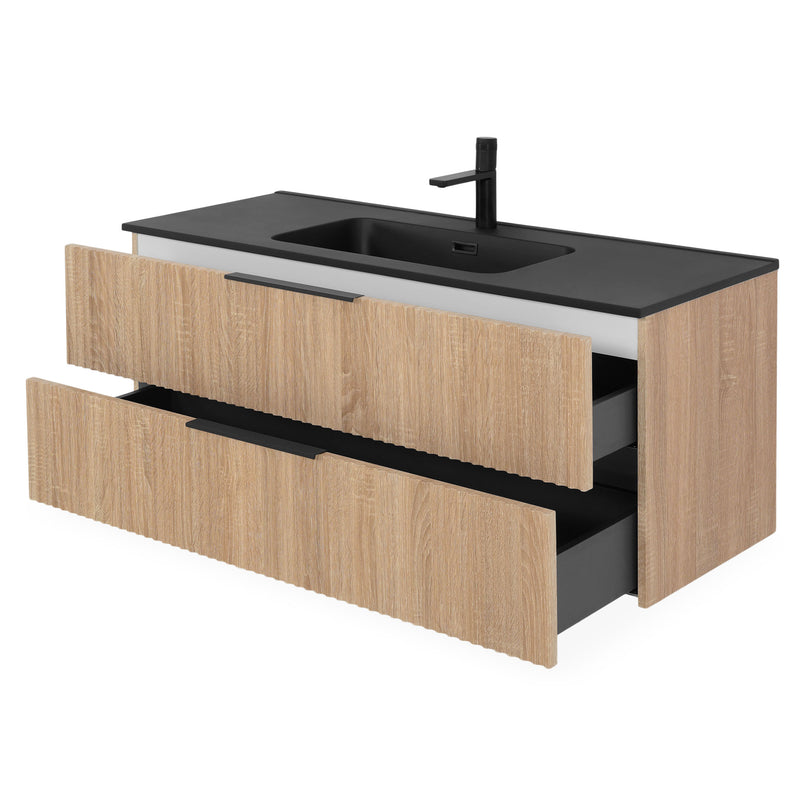 HORIK Set mobilier baie, mască lavoar și lavoar compozit