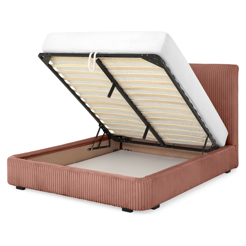 MARYANNE Pat tapițat, 160x200cm, ladă depozitare inclusă