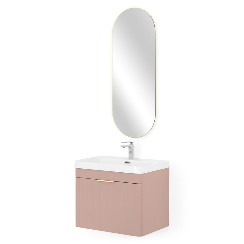 BLOOM/GALA Set mobilier baie, mască lavoar, lavoar și oglindă