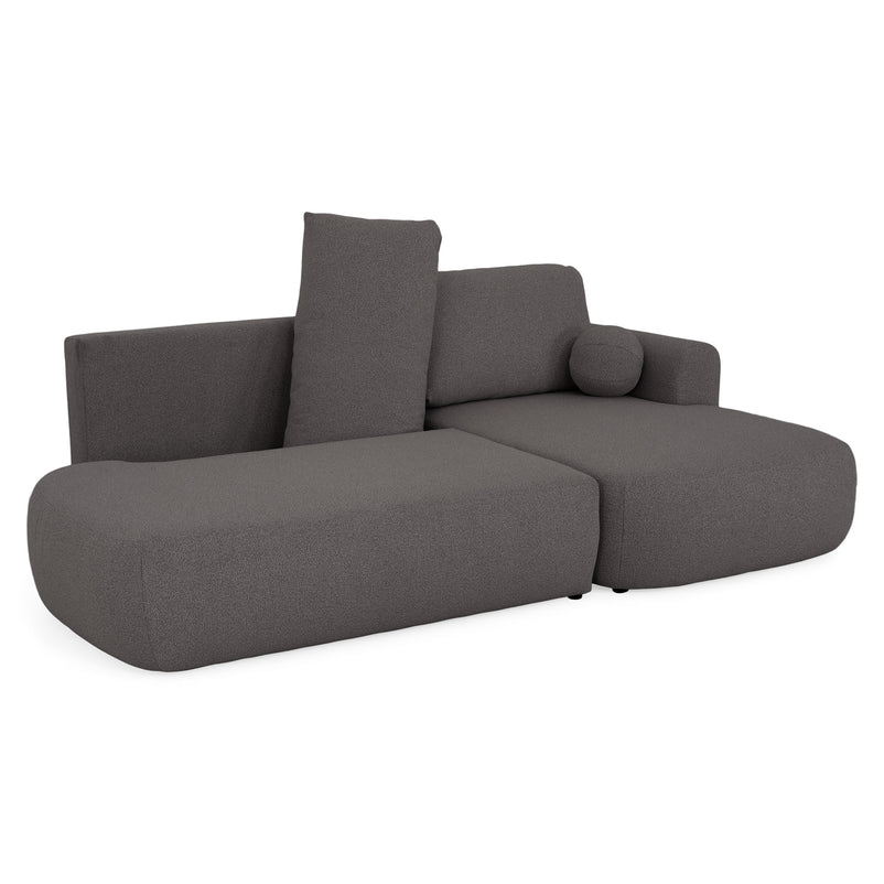 LAON Colțar extensibil, șezlong stânga/dreapta și ladă depozitare, stofă