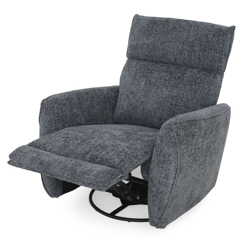 KERSEY Fotoliu rotativ, recliner manual, stofă