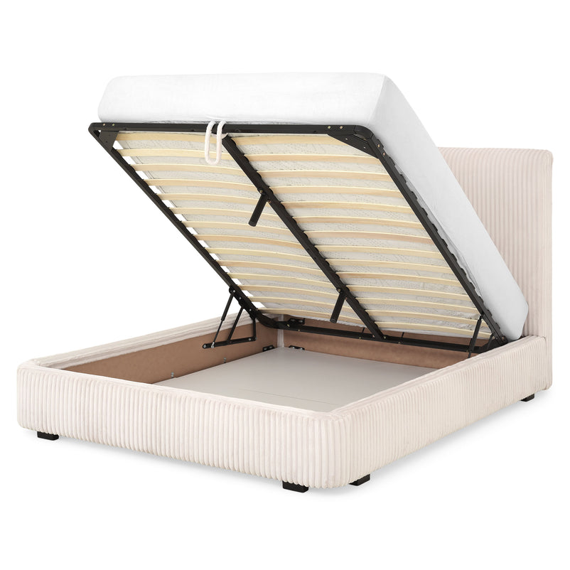 MARYANNE Pat tapițat, 160x200cm, ladă depozitare inclusă