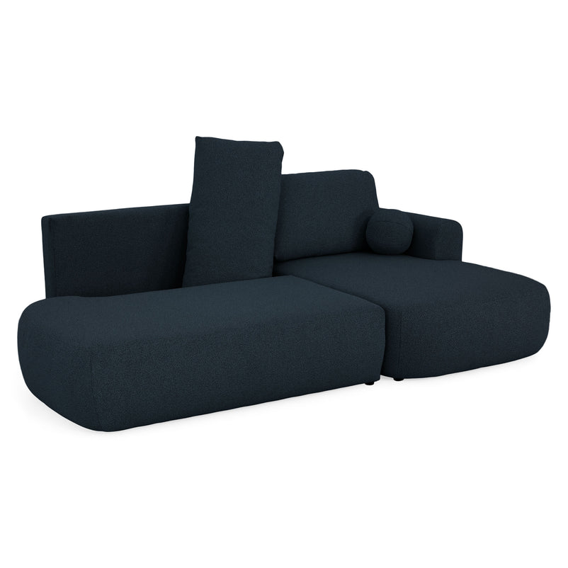 LAON Colțar extensibil, șezlong stânga/dreapta și ladă depozitare, stofă