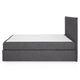 CARLINI Pat tapițat boxspring, 160x200cm, saltea inclusă