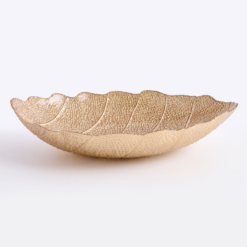 ASH LEAF Platou, sticlă, L.42cm