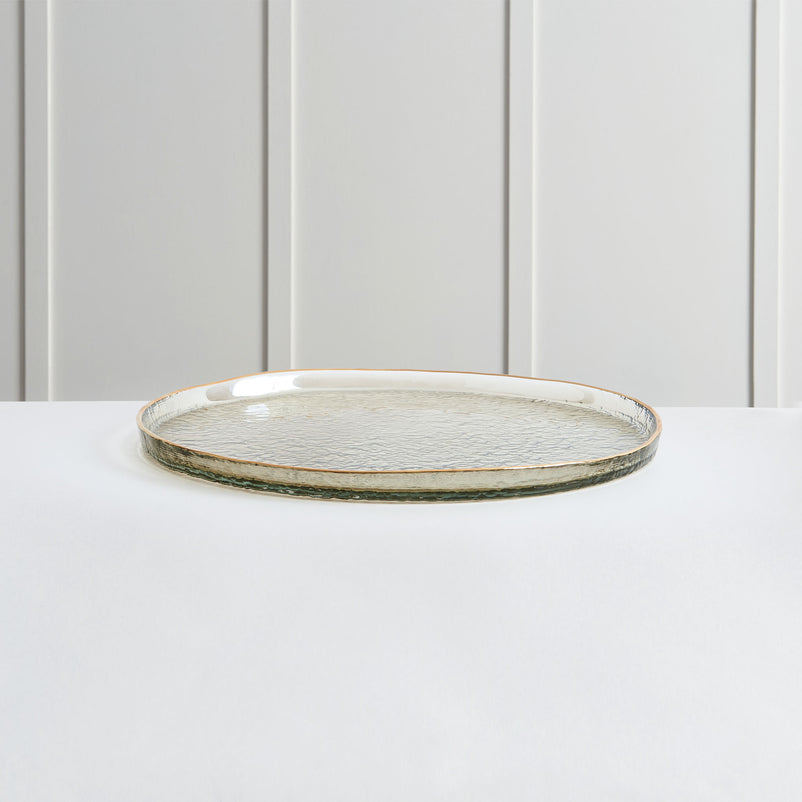 STEEP Farfurie, sticlă, D.24cm