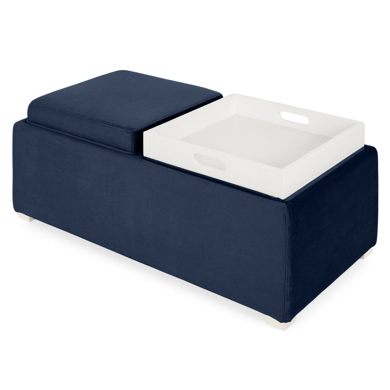 CUBIX Banchetă cu spațiu depozitare, stofă