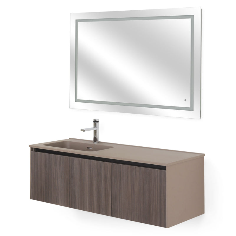 CRIO/RADIANCE Set mobilier baie, mască lavoar, lavoar, oglindă LED