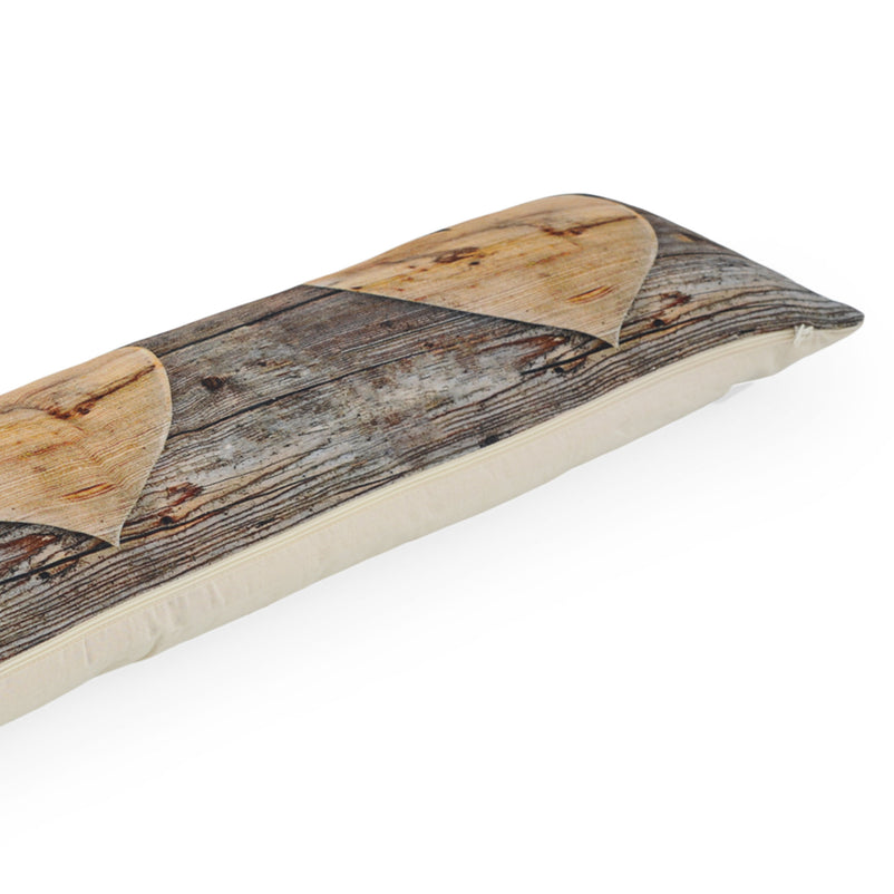 WOODEN HEARTS Pernă ușă, 20x90cm