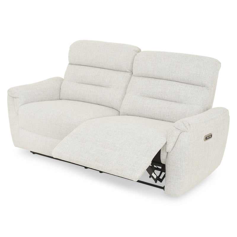 ROSELAND Canapea 3 locuri, 2 reclinere electrice, stofă