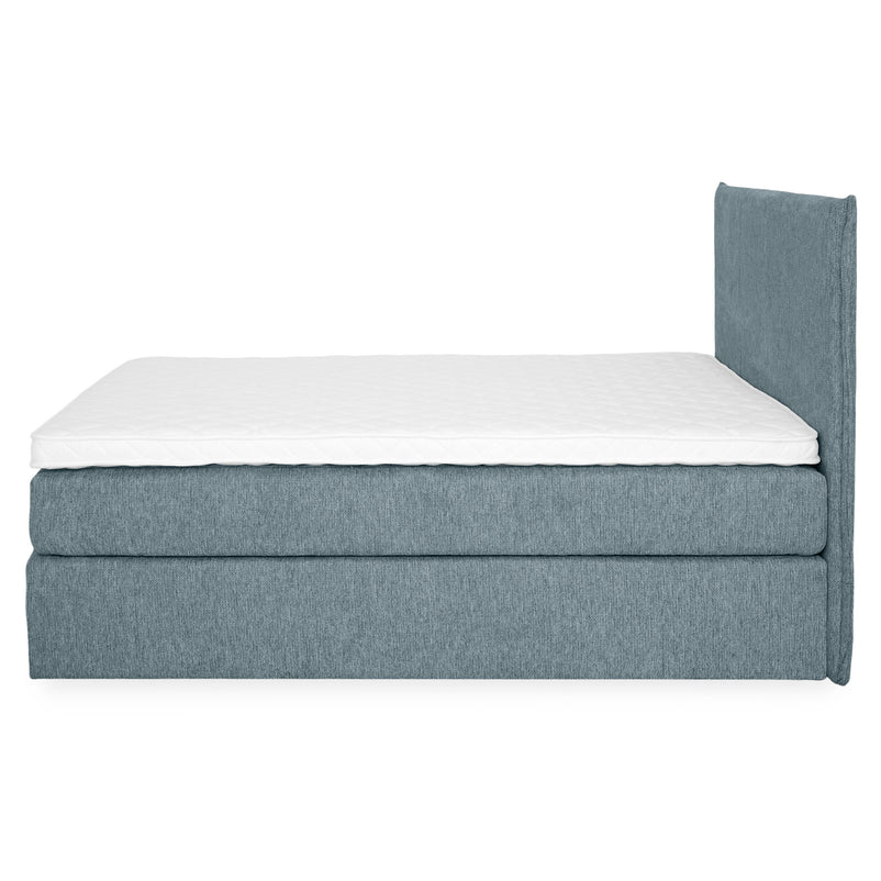 CARLINI Pat tapițat 160x200 cm, saltea și topper incluse