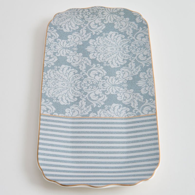 DAMASK Platou servire, porțelan, L.37cm