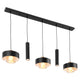 RONCO Lustră 3x40W E27+2x7W GU10