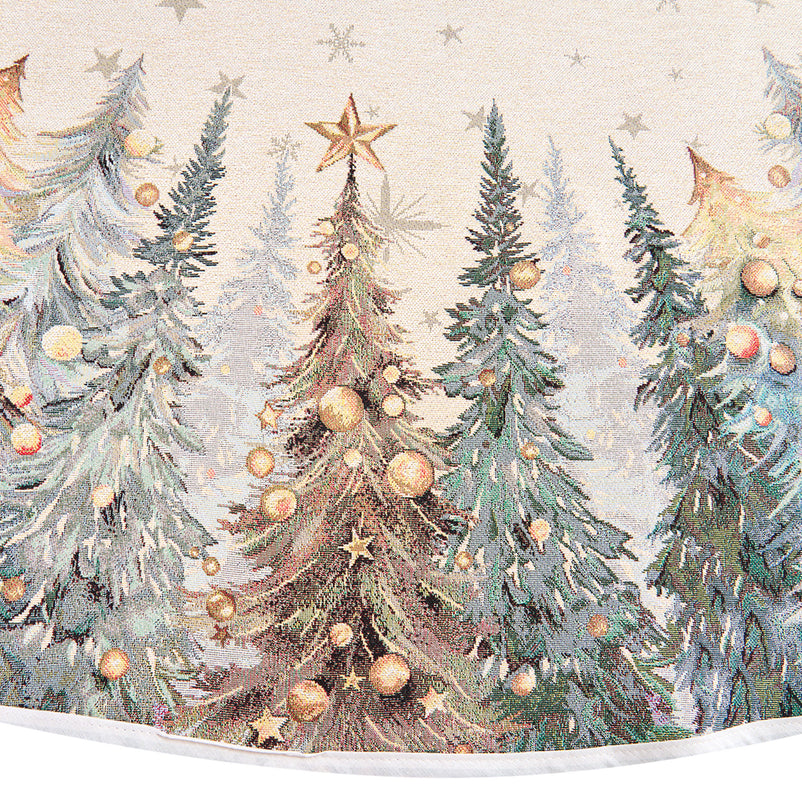 DECORATED TREES Față de masă, D.165cm