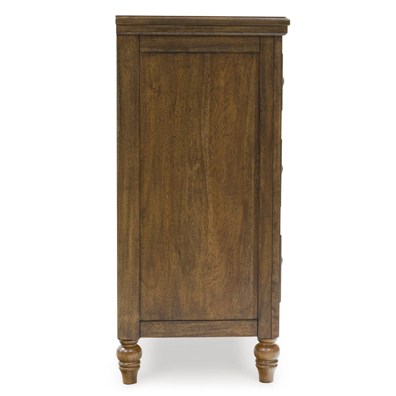 LAKEVIEW Comodă lată, 6 sertare