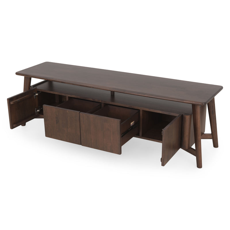 DUVALL Comodă TV, 2 uși, 2 sertare