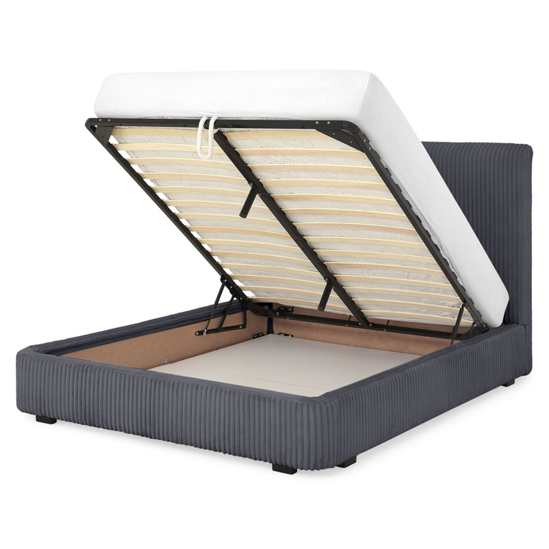 MARYANNE Pat tapițat, 160x200cm, ladă depozitare inclusă