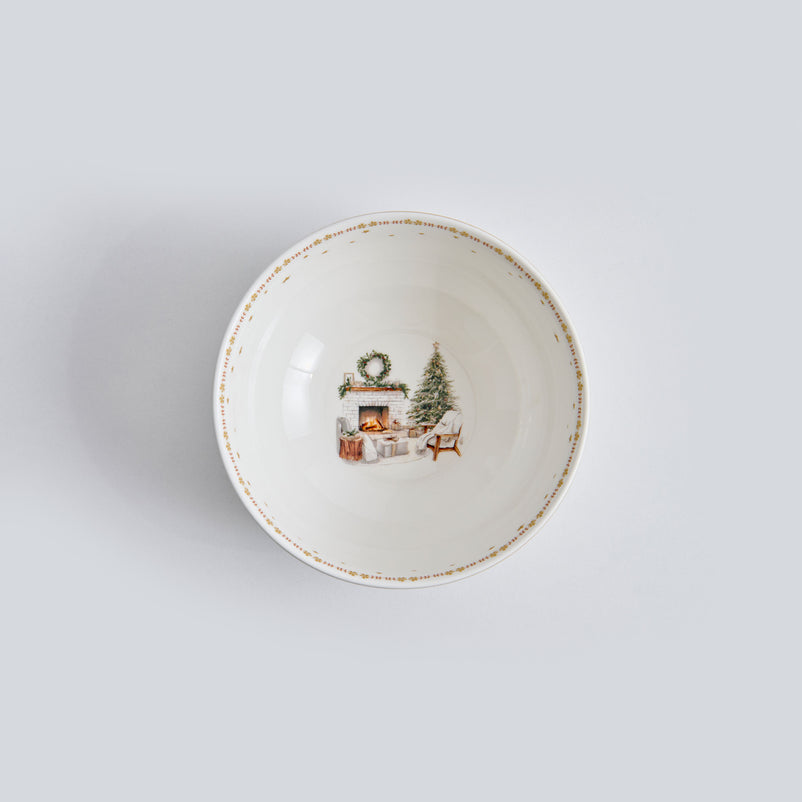 CHALET Bol individual, porțelan, D.14cm