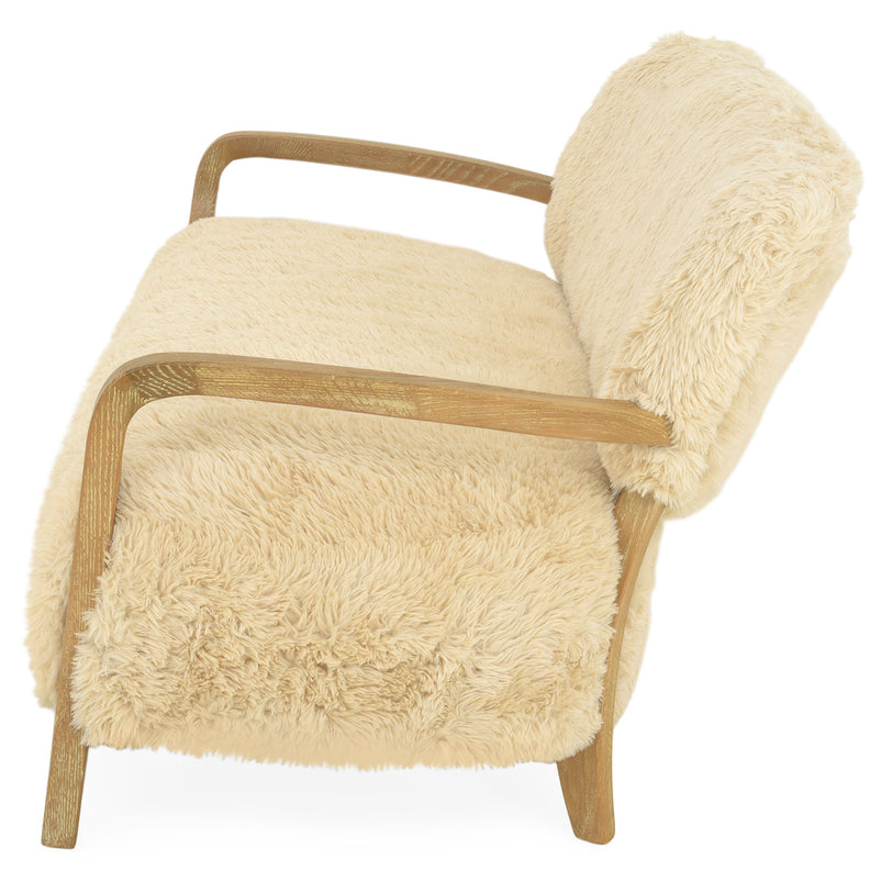 CERVINIA Canapea 2 locuri, imitație blană