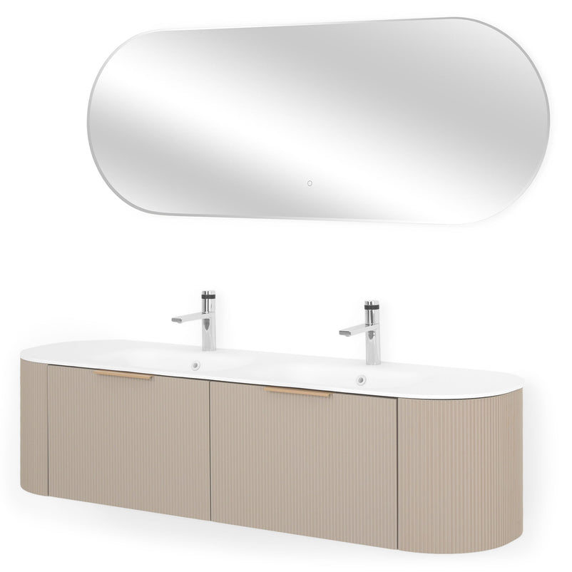 REA Set mobilier baie, mască lavoar, lavoar, oglindă