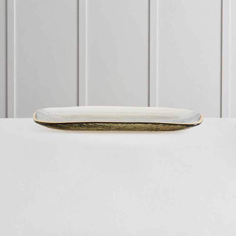 STEEP Platou, sticlă, L.28cm