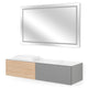 FONTANA/RADIANCE Set mobilier baie, mască lavoar, lavoar, top, oglindă LED