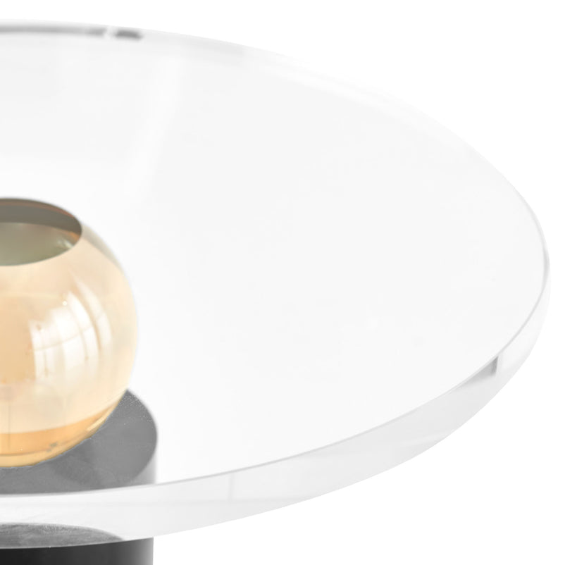 ASLAN Platou servire, sticlă, D.27cm