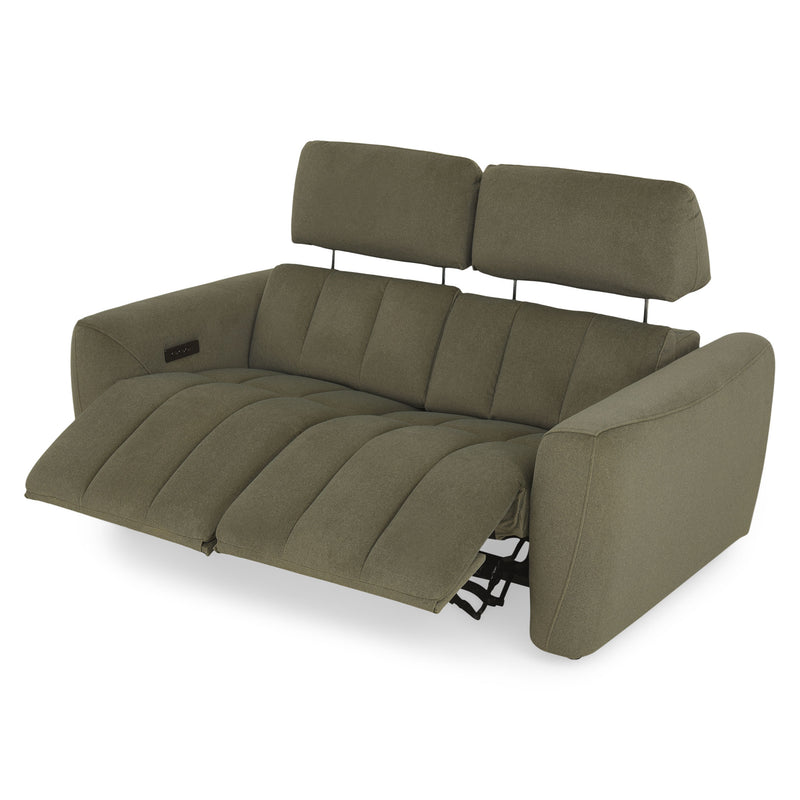 WISNER Canapea 2 locuri, 2 reclinere electrice, mecanism electric tetiere, stofă