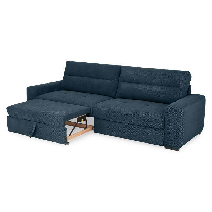 WIDE Canapea extensibilă, 4 locuri, stofă