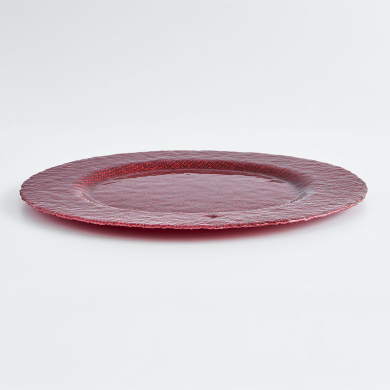 SHINE Platou, sticlă, D.33cm