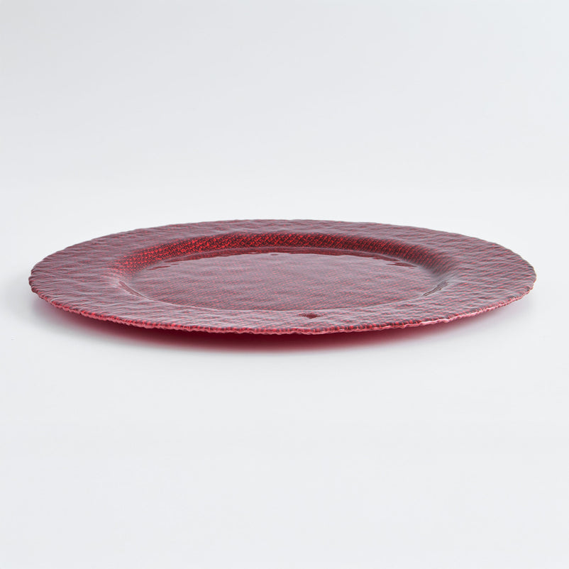 SHINE Platou, sticlă, D.33cm