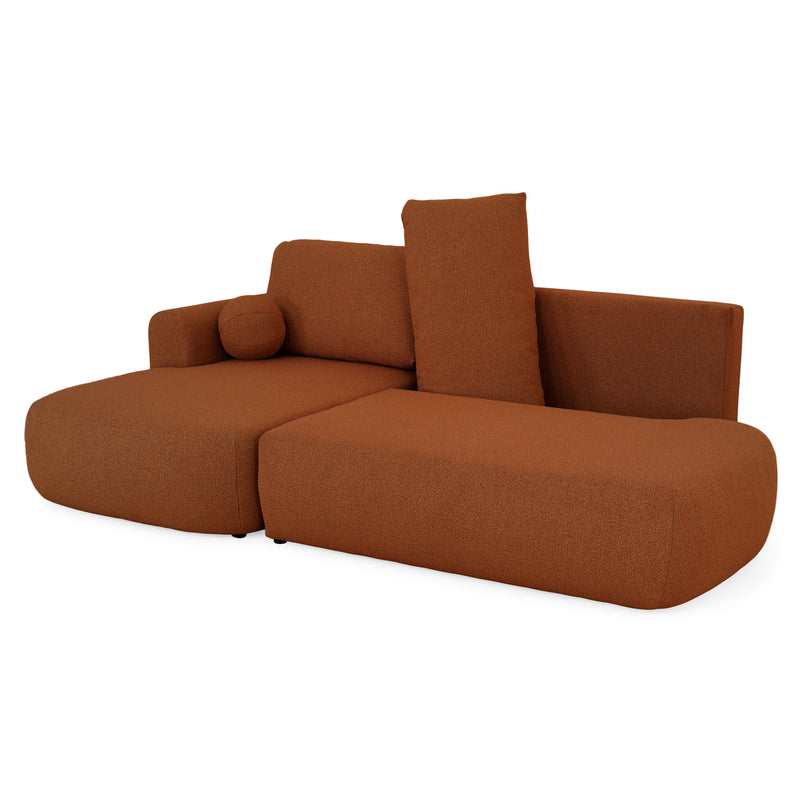 LAON Colțar extensibil, șezlong stânga/dreapta și ladă depozitare, stofă