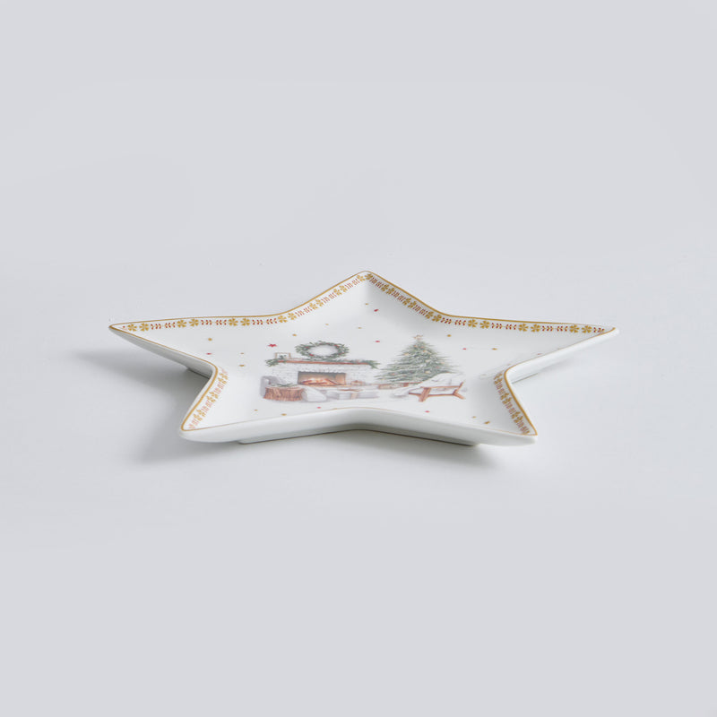 CHALET Platou servire, porțelan, L.21cm