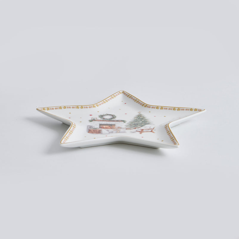 CHALET Platou servire, porțelan, L.21cm