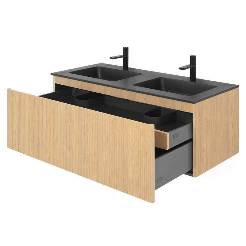 BRUNO Set mobilier baie, mască lavoar și lavoar