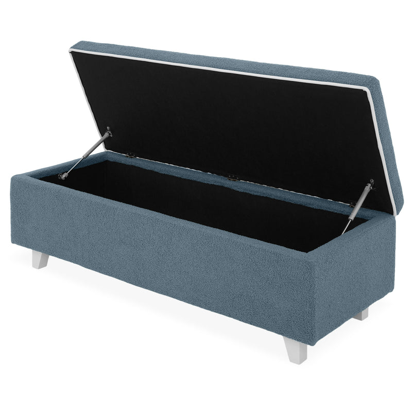 KOLLE Banchetă, ladă depozitare inclusă, stofă