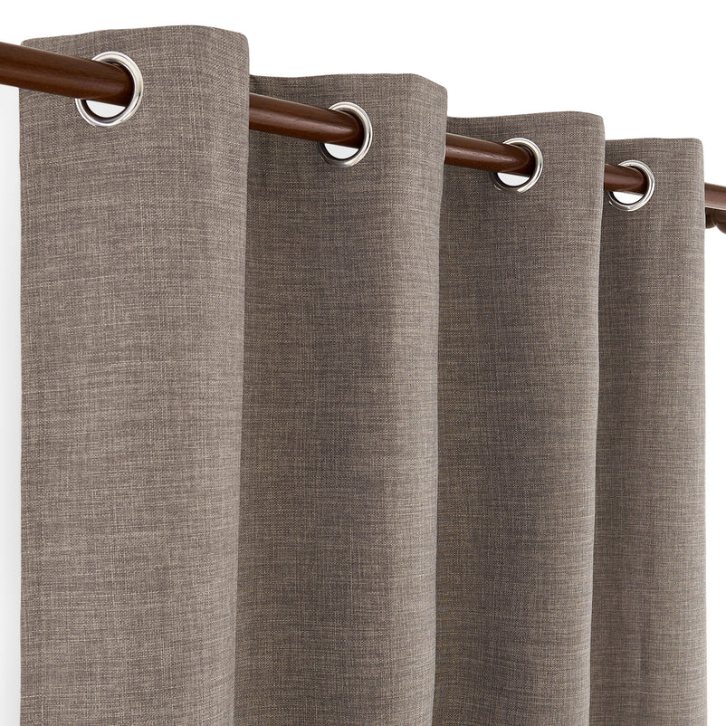 OMBRE Draperie cu inele metalice, 140x260cm