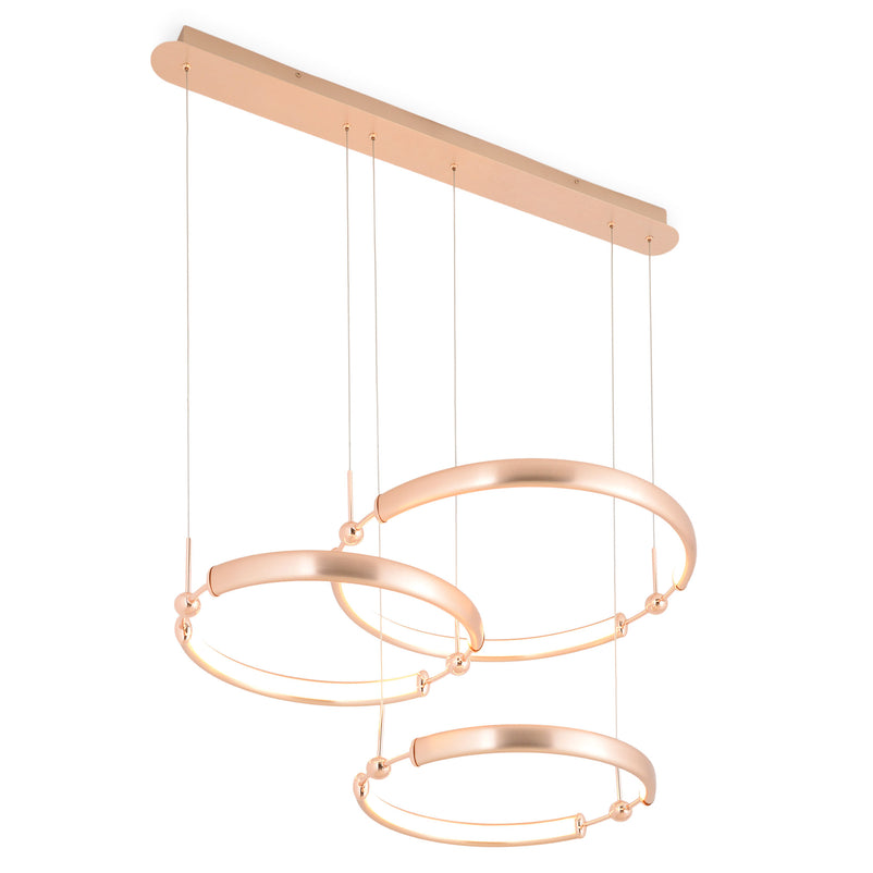 RINGS Lustră 74W LED