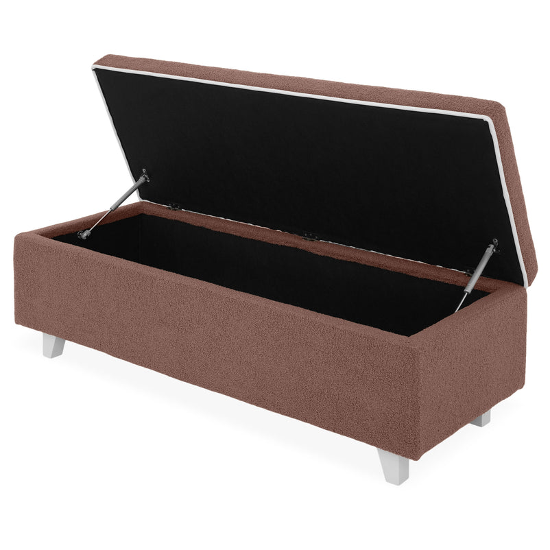 KOLLE Banchetă, ladă depozitare inclusă, stofă