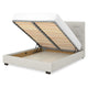 KAITLIN Pat tapițat, 160x200cm, somieră și ladă depozitare incluse