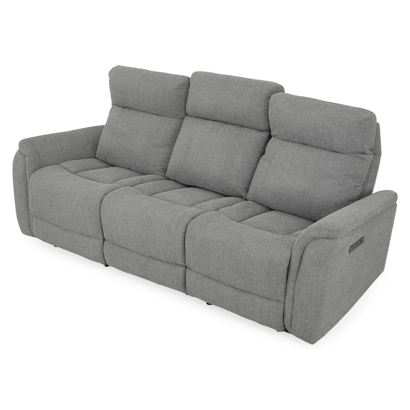 BARTON Canapea 3 locuri, 2 reclinere electrice, stofă